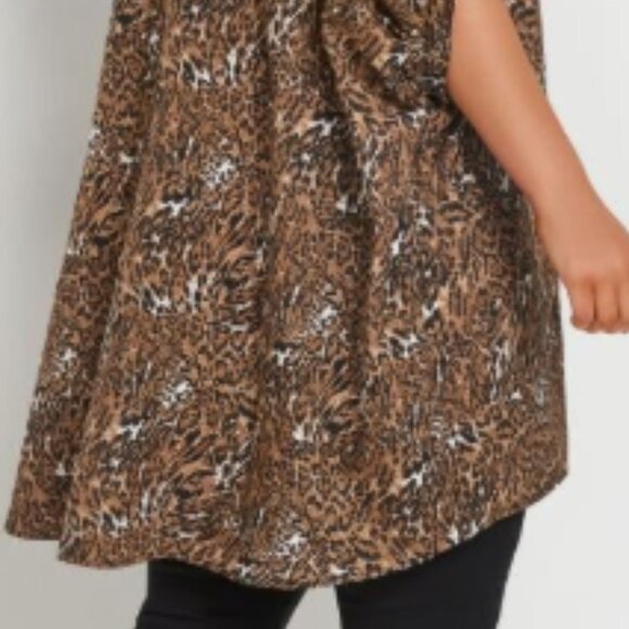 Yours | Plus Size - Brown Animal Print Oversized Fit Shirt - NWT - Picture 15 of 15